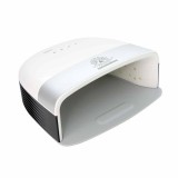 Lampa Unghii LED/UV Global Fashion G-48, 48W, Alb, Fund Detașabil, Uscare Rapida 5s/30s/60s, Profesionala Manichiura Pedichiura