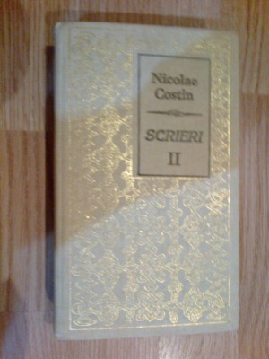 n2 NICOLAE COSTIN - SCRIERI VOL II - CARTONATA foto