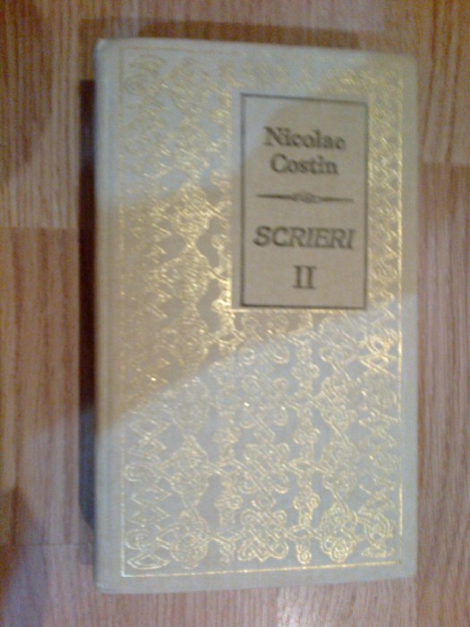 n2 NICOLAE COSTIN - SCRIERI VOL II - CARTONATA