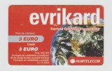 bnk card Romania - Cartela telefonica Evrikard 3 euro - Col:RO-ROM-PRE-0009