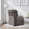 vidaXL Fotoliu de masaj rabatabil, gri taupe, material textil