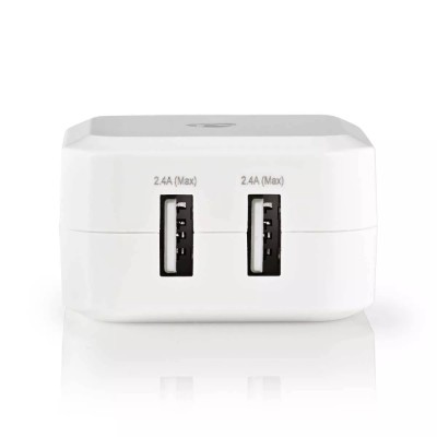 Alimentator 110-240V - USB x2 iesiri 4.2A alb NEDIS foto