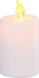 Lumanare LED de mormant MagicHome alba, cu efect flacara si baterii