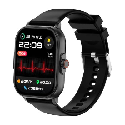SMARTECH SmartWatch cu Senzor Glucometru, EKG, HRV, Nivel Stres, Calculator, Ritm Cardiac, Nivel Oxigen, Tensiune Arteriala, Apel Bluetooth S771 foto