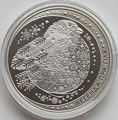 Belarus 1 rubla 2014 UNC - Legend of the Bullfinch - tiraj 3.000 - km 477 - A027 foto