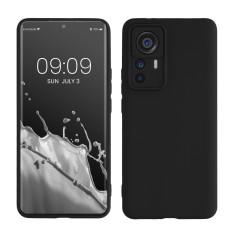 Husa kwmobile pentru Xiaomi 12T Pro, Silicon, Negru, 60258.47 foto