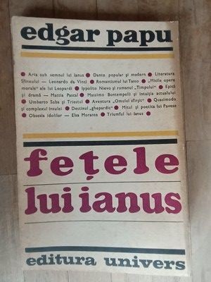 Fetele lui Ianus- Edgar Papu foto