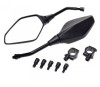 Oglinzi Scuter Motorevolution cu Suport, Brat 140mm, Clema 22mm, Filet M10/M8, Omologare E24
