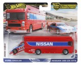Hot Wheels Transportator Euro Hauler Cu Masinuta Nissan 300 Zx Gts Scara 1:64, HOT WHEELS - Vehicule