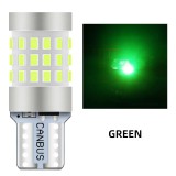 Set de 2 becuri led W5W 360 grade Xentech Light 42 SMD canbus - verde