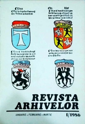 Revista Arhivelor, numarul 1 / 1986 foto
