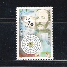 ROMANIA 2011- ANUL INTERNATIONAL AL CHIMIEI, MNH - LP 1917