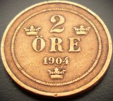 Cumpara ieftin Moneda istorica 2 ORE - SUEDIA, anul 1904 * cod 1952, Europa, Fier