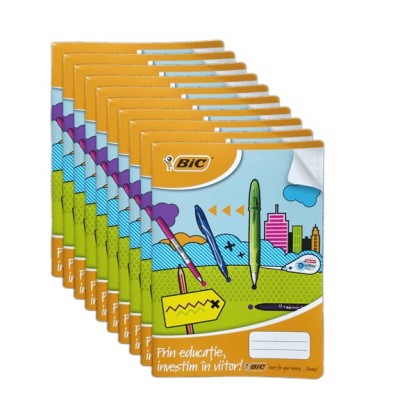 Set Caiet A5, 40 file, matematica, coperta policromie, 10buc foto