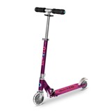 Trotineta pliabila cu 2 roti si lumini LED, Micro, Sprite, Purple Stripe