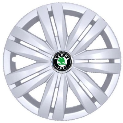 Set 4 Capace Roti R16, Potrivite Jantelor de 16 inch, Pentru Skoda, Model 427 foto