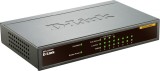 SWITCH PoE D-LINK 8 porturi 10/100Mbps (4 PoE), IEEE 802.3af, carcasa metalica, &quot;DES-1008PA&quot; (timbru verde 2 lei)