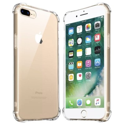 Husa pentru iPhone 7 Plus / 8 Plus - Techsuit Shockproof Clear Silicone - Clear foto