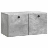 vidaXL Oglindă TV montată pe perete Gri Beton 59,5 x 31 x 30 cm 899218