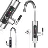 Robinet electric instant Golxmse, afisaj digital, protectie scurgeri, argintiu, 21x11x27cm, Oem