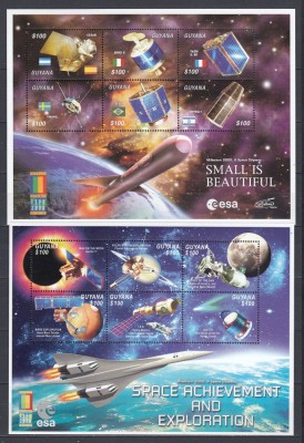 Guyana - COSMOS - EXPLORAREA SPATIULUI - 2 KB - MNH foto