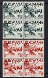 ROMANIA EXIL EMISIUNEA 10 EUROPA 1957 SERIE DANTELATA BL 4 MNH
