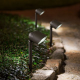 Lampa solara LED cu difuzor de lumina - negru - 410 mm, Garden Of Eden