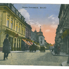 1092 - GALATI, Str. Domneasca, Romania - old postcard - used - 1929