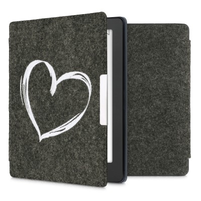 Husa pentru Kobo Aura H2O Edition 2, Textil, Gri, kwmobile, 49111.04 foto