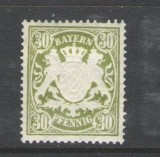 Bavaria &ndash; 30 Pfennig, stemă regală &ndash; obliterat -A68