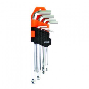 Set chei torx medii cu bila, tip L, Gadget 390154, Cr-V, 9 buc foto