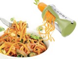 Spiralizator Legume Beper MD.236 Plastic ABS Lame Inox Maner Metal Ajustabil 3-5mm Protectie Degete Ustensile Bucatarie