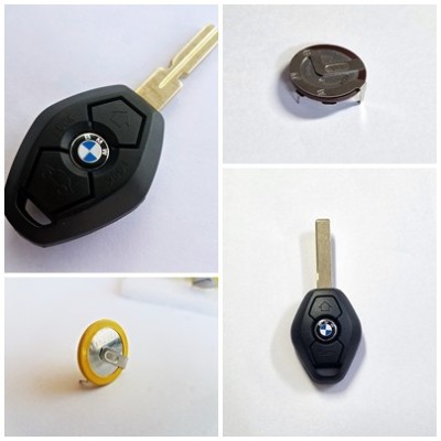 Carcasa cheie BMW diamant + acumulator baterie E46 E39 E60 Z4 X3 X5 foto