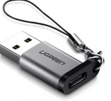 ADAPTOR Ugreen, &quot;US276&quot;, USB Type-C(M) la USB2.0(T), incarcare max 3A, gri &quot;50533&quot; (timbru verde 0.08 lei) - 6957303855339
