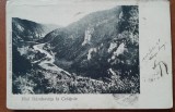 Carte postala, raul Dambovita la Cetatuie, 1905
