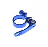 Colier tija sa, prindere rapida, 34.9mm, culoare albastru, din aluminiu Cod:AWR0276BL