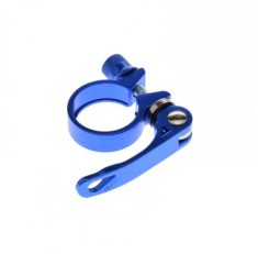 Colier tija sa, prindere rapida, 31.8mm, culoare albastru, din aluminiu Cod:AWR0275BL
