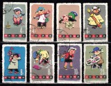 A12 S5 10 - Timbre foarte vechi - China - copii - 1965, Stampilat
