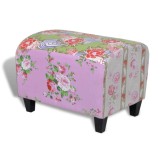 Taburet pentru picioare in mozaic, stil floral