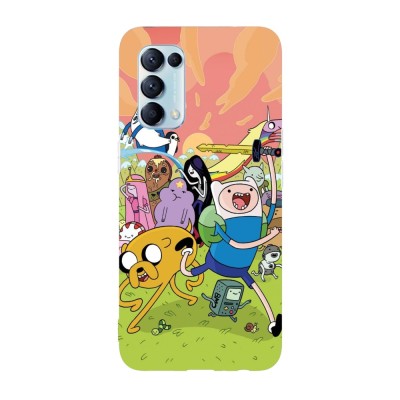 Husa compatibila cu Oppo A72, Viceversa, model Adventure time poster, Silicon, TPU foto