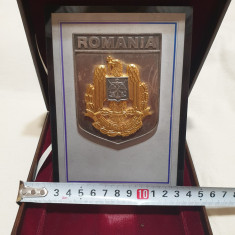 Medalie armata Romana STATUL MAJOR GENERAL - placheta Protocol - RARA