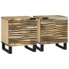 VidaXL Dulap de noapte 2 pcs Maro 40 x 33 x 46 cm Lemn masiv de mango 4017933