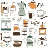 Sticker bucatarie - Cafea - 60x60 cm