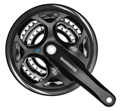 Angrenaj Pedalier Shimano Altus MTB, 48X38X28T, Brat 175MM, Pentru 7/8 Viteze Pe... Cod:EFCM311E888CL foto