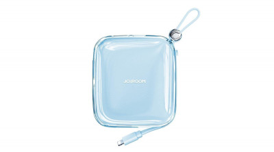 Joyroom powerbank 10000mAh Jelly Series 22.5W cu cablu Lightning &amp;icirc;ncorporat albastru (JR-L003) foto