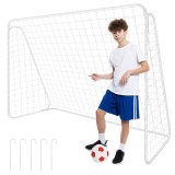 Poarta de fotbal Trizand 213x150x90 cm, metalica, cu plasa inclusa