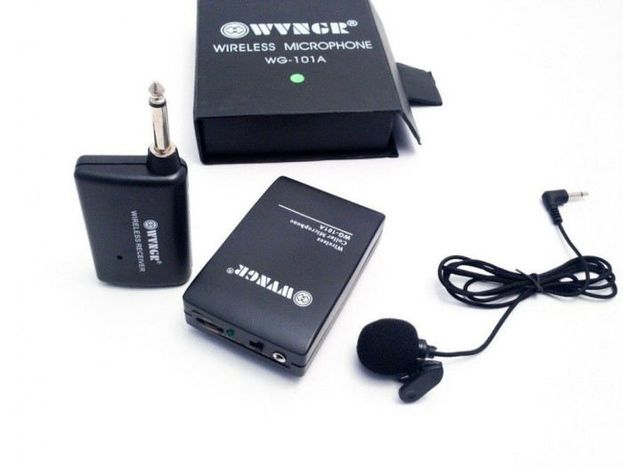 Microfon wireless tip lavaliera WG-101A, 30 m, modulare FM