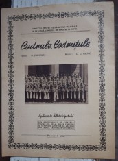 Lot partituri ~ Codrule, Codrutule &amp;amp; Frumosul vine pe apa - Bucuresti 1953 foto