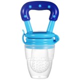 Suzeta pentru diversificarea alimentatiei/dentitie eMazing, potrivit pentru fructe si piure proaspat, Albastru, fara BPA