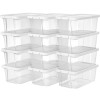 SONGMICS Set 12 cutii de depozitare pantofi, stivuibile, cu capac din plastic, pentru pantofi pana la marimea 41 Household NewTrend